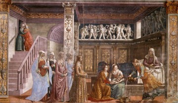 メアリー・ルネッサンスの誕生 フィレンツェ ドメニコ・ギルランダイオ Oil Paintings